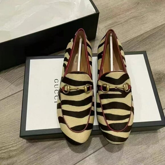 NIB Authentic Gucci Horsebit Accent Ponyhair Loafer - Picture 2 of 4